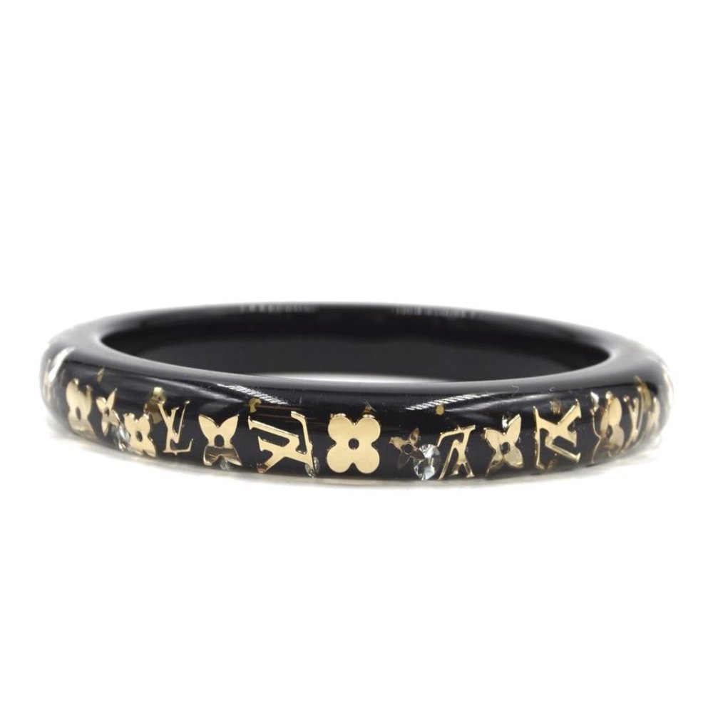 Louis Vuitton Clear Monogram logo Inclusion Bangle - Picture 1 of 10